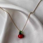 Boutique Glass Apple Necklace Photo 0
