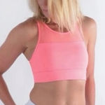 Zyia  Active Size Medium All Star One More Rep Zip‎ Back Sports Bra Pink Mesh Photo 0