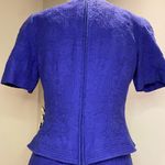 Julian Taylor  New York Vintage Blue Dress Skirt Set Size 10 Photo 7