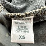 Monrow Crepe Long Sleeve Jumpsuit Collared Button Up Elastic Waist Gray XS Photo 3