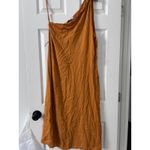 Antonio Melani  One Shoulder Tank Top Amber Orange XS Adjustable Tie Photo 1