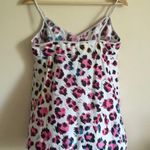 Victoria's Secret Vintage Y2K White Pink Leopard Cheetah Dainty Tank Top Camisole Photo 5