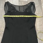 Evan Picone Vintage Dress Petite Sleeveless Rhinestone Detail Draped Back Dress Black 6P Photo 13