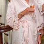 Satin Bridesmaid Soft Pink Bridal Party Robe Photo 0