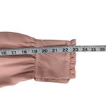 Women's Rose Pink Long Sleeve Shear Blouse Photo 4