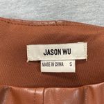 Jason Wu  Faux Leather Corset Top Copper Brown Sleeveless Bustier Sz S Club Wear Photo 2
