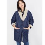 Madewell NWT Sherpa-Bonded Denim Cocoon Coat Photo 1