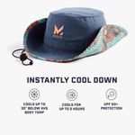 NEW Mission 2 hour Cooling Bucket Hat UPF 50 Unisex Sea Palm Foldable Wide Brim Photo 9