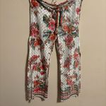 Becca by Rebecca Virtue Floral Crochet Lace Slit Wide Leg Swim Cover Size Small Photo 2