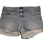 Celebrity Pink  Shorts Womens 17 Denim Jean Rolled Cuff Light Wash Plus Size Photo 0