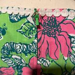 Lilly Pulitzer  Blooming Cocoon Sleeveless Shift Dress Pink Green Ric Rac Size 0 Photo 10