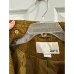 Bar III  Wool Blend Olive Mustard Green Single-breasted Coat Jacket Women‘s L Photo 5