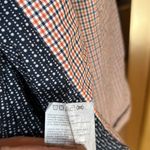 Roxy  Navy Blue Orange Plaid Hooded Jacket Size Medium Photo 11