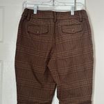 Urban Outfitters Women's Glen Plaid Trousers Flare size 6 Academia Brown Black Photo 3