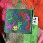 Jams World  VTG Button Down 3/4 Sleeve Tropical Floral Tunic Top XL Dreams Hawaii Photo 8