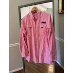 Simply Southern  Button Down Shirt Pink Gingham XL Photo 1