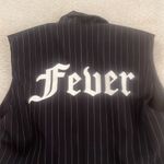 Zadig & Voltaire VEX Striped 'Fever' Waistcoat Black Pinstripe Size S Photo 7