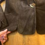 Zinc NWT Blazer XL Dark Brown Corduroy Brown Wooden Heart Button Notched Lapels Photo 4