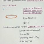 10kt Rose Gold Diamond Band Photo 6