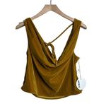 Staud Velvet Vivianne Top NWT Sz. XL Gold Photo 4