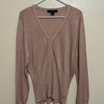 Jones Wear  Women's V-Neck Sweater in Light Brown Photo 0
