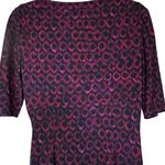 Ralph Lauren Lauren Purple/Burgundy Black Stretch Jersey Ruched Details Dress 8 Photo 8