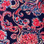 Lilly Pulitzer Women's Floral Paisley Print Long Sleeve Bailey Top Blue Pink XS Photo 7