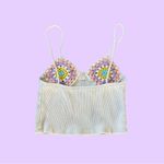 ZARA  Boho Crochet Bralette / Cropped Cami Top 🔥 Photo 1