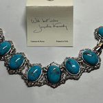 Jacqueline Kennedy Camrose and Kross JBK Faux turquoise link bracelet vintage Blue Photo 1