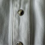 Madewell  Denim Popover Mini  Dress Size M In Pure     White Photo 5