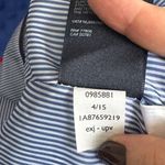 Tommy Hilfiger  Women's Size 12 Blue Jacquard Two-Button Blazer Classic Structure Photo 8