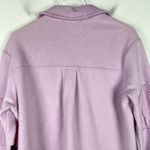 Black Tape NWT Elbow Patch Fleece Shacket Jacket Soft Lilac Size Petite XS PXS Photo 13