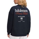Lululemon  Heavyweight Fleece Pullover Tennis Club Sweatshirt True Navy Size L Photo 1