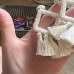 Boutique Statement White Earrings Photo 0