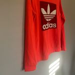 Adidas Neon and Burgundy Long Sleeve Pullover Size Small Photo 1