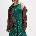 Free People Daydreamer Midi Dress in Emerald Combo Photo 0
