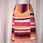 Etcetera Pink, Orange & Navy Striped  Pencil Skirt Size 4 Photo 4