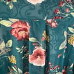 Ember size XL green floral blouse - top Photo 5