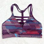 Victoria's Secret Victoria’s Secret Sport VSX Purple Geometric Racerback Sports Bra Size Small Photo 1