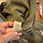 Joie  green utility seam front tie waist tapered pant small Photo 6