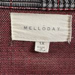 MELLODAY  Woman’s Gray Plaid Blazer Business Casual Office Career. Photo 3