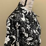 Mirror Image Vintage Black & White Paisley Top Size M Photo 3