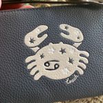 Coach LIMITED ED🔥Authentic Pebbled leather zip wristlet with Cancer print Photo 2