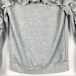 Endless Rose  Ruffled Heathered Gray Pullover Sweater Size XS Photo 6