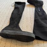 Stuart Weitzman Black Suede Over The Knee Platform 'Playtime' Boots | size 6.5 Photo 2