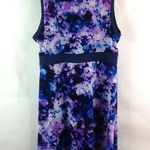 Tek Gear  M Athletic Sleeveless Floral Stretch Dress in Purple n Navy Photo 6