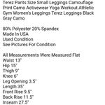 Terez Pants Size Small Leggings Camouflage Print Camo Activewear Yoga Workout Photo 5