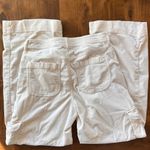 American Eagle Dreamy Drape Stretch Corduroy Wide Leg Cargo Pants Ivory Size 10 Photo 4