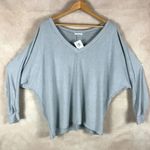Soprano Plus Size Cozy Hacci Dolman Top Gray NWT 2X Photo 6