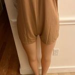 Lpker Womens Sleeveless Athletic Stripe Mini Dress With Built-In Shorts Sundress Khaki Photo 5